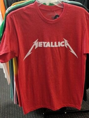 Metallica Short Sleeve Logo Tee - Red